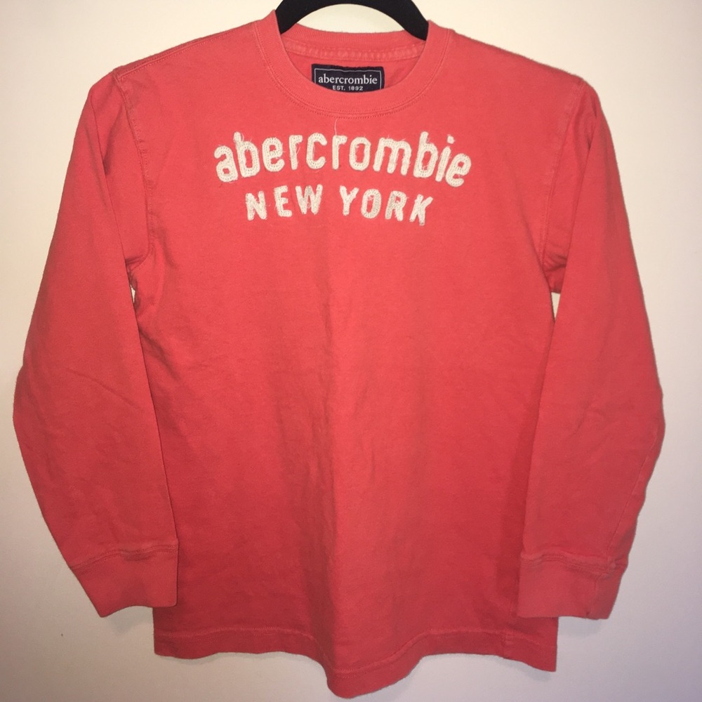 Abercrombie long sleeved orange “muscle shirt”.